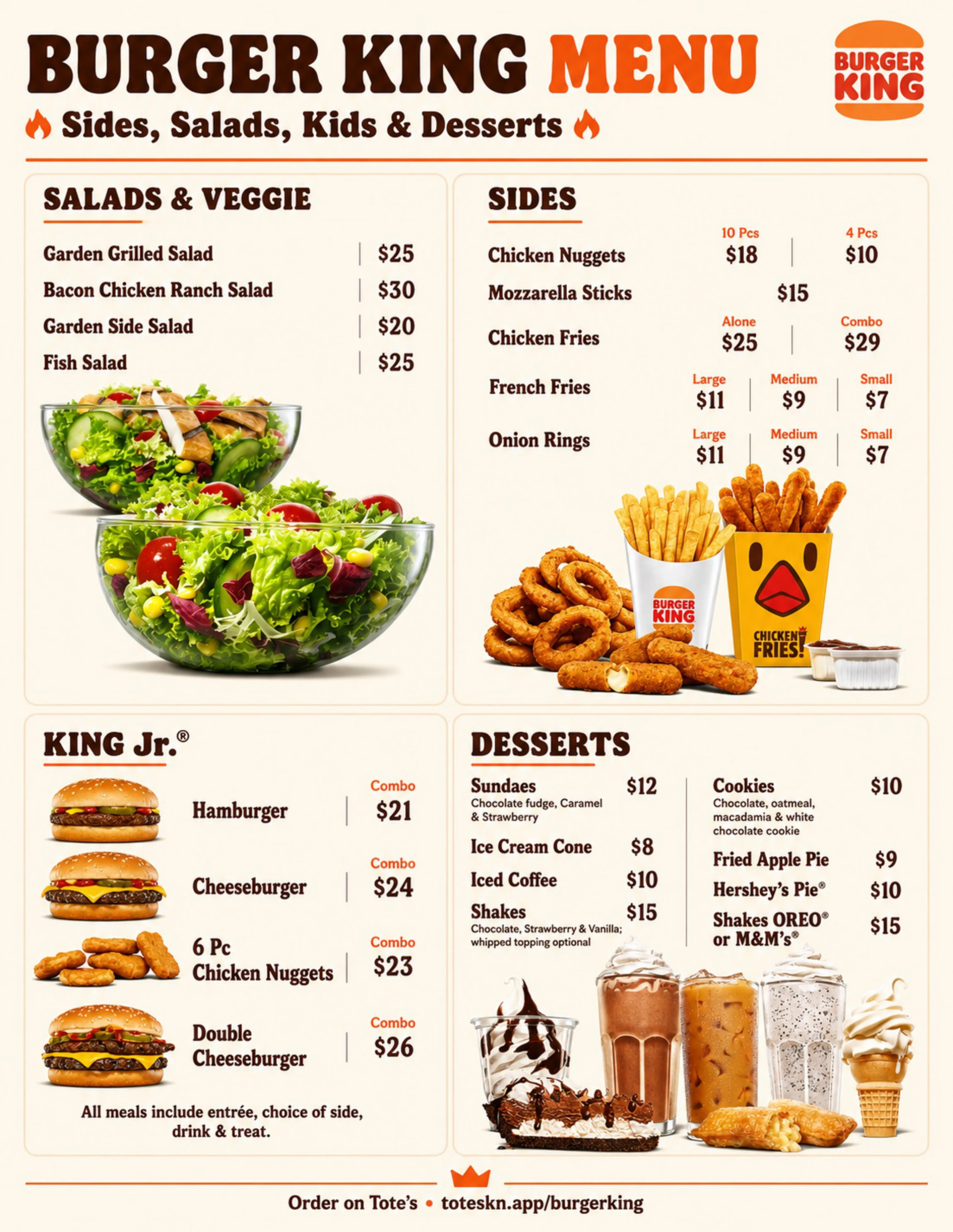 Burger King menu page 3