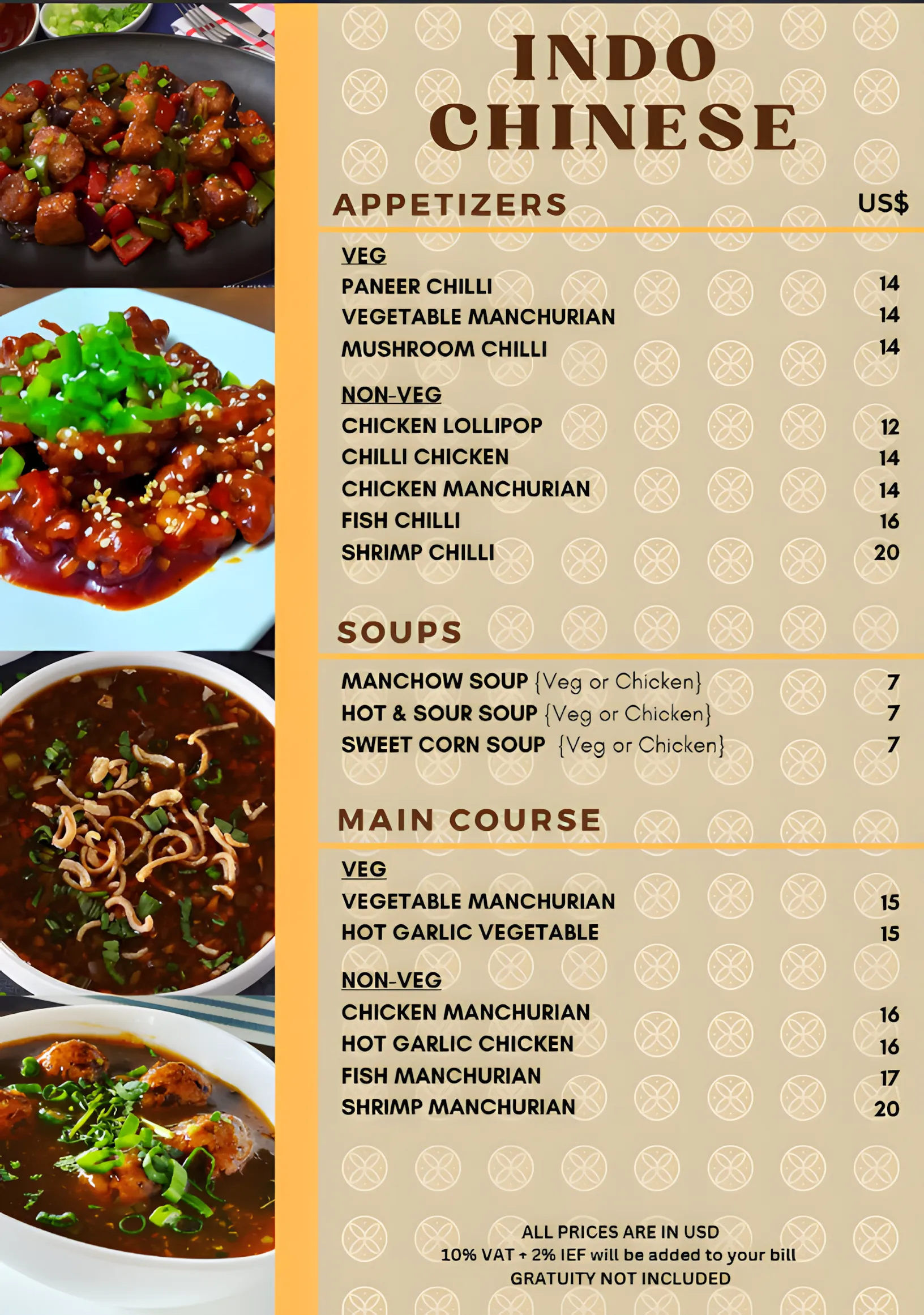 Latin House Global Cuisine menu page 10