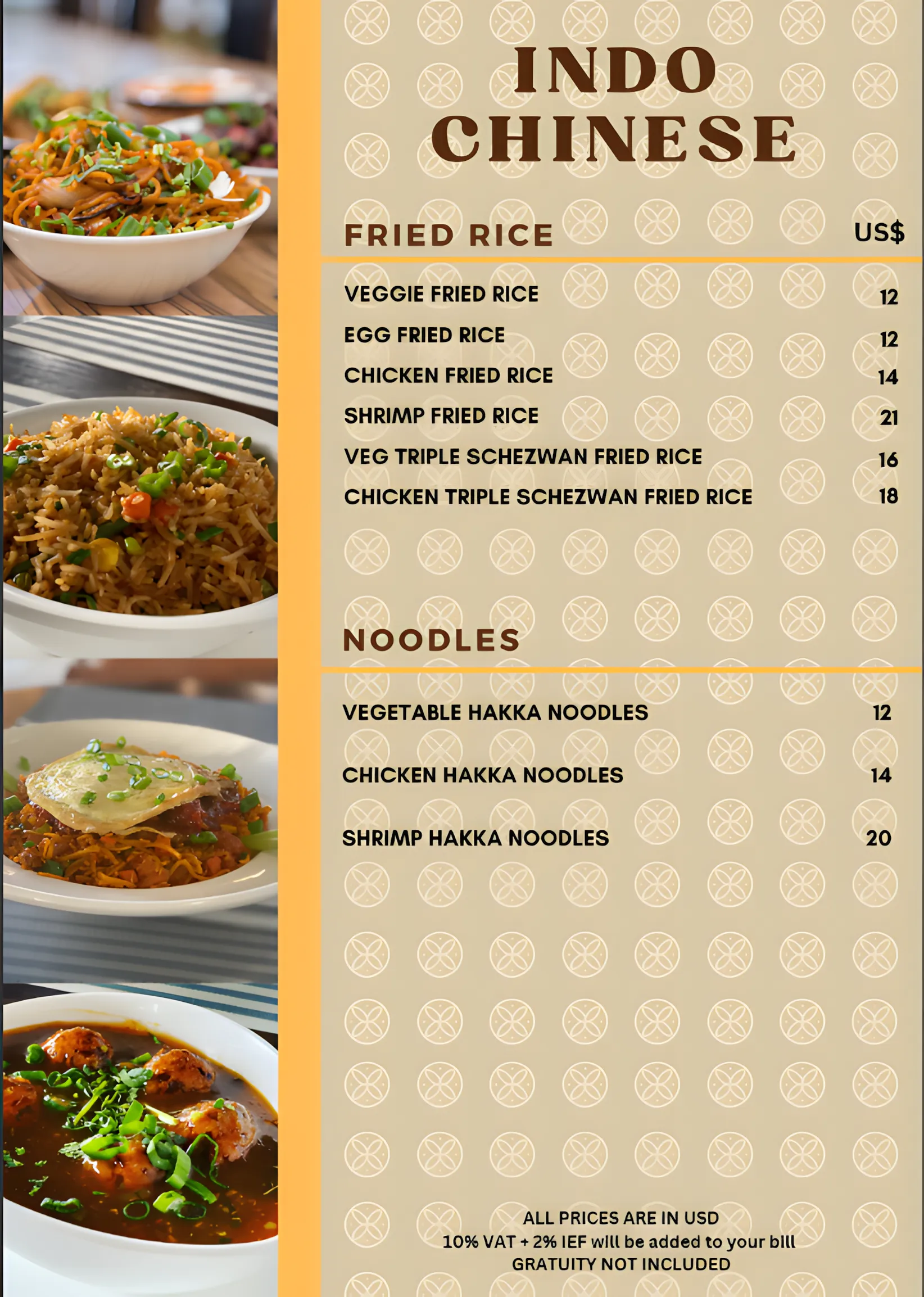 Latin House Global Cuisine menu page 11
