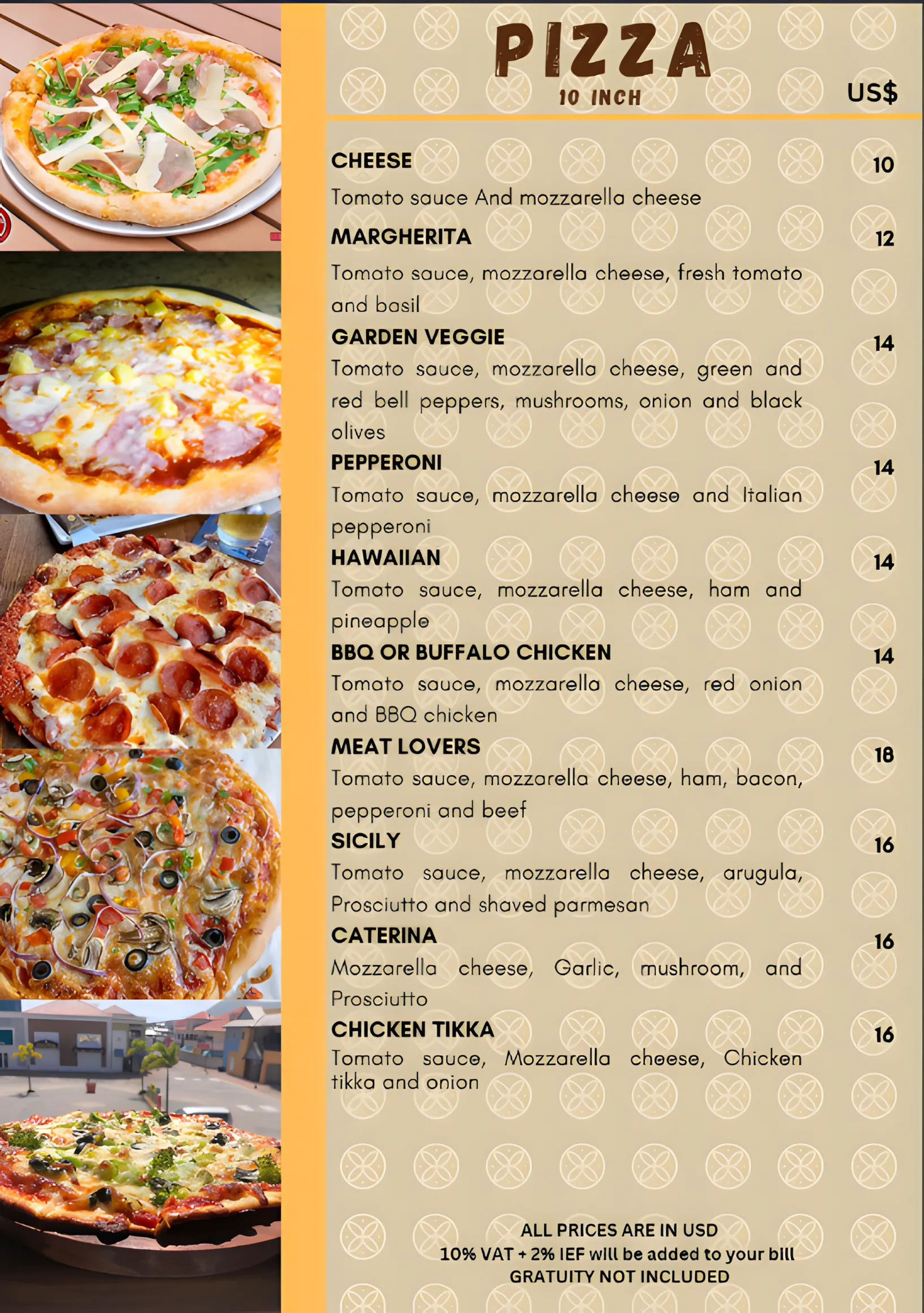 Latin House Global Cuisine menu page 12