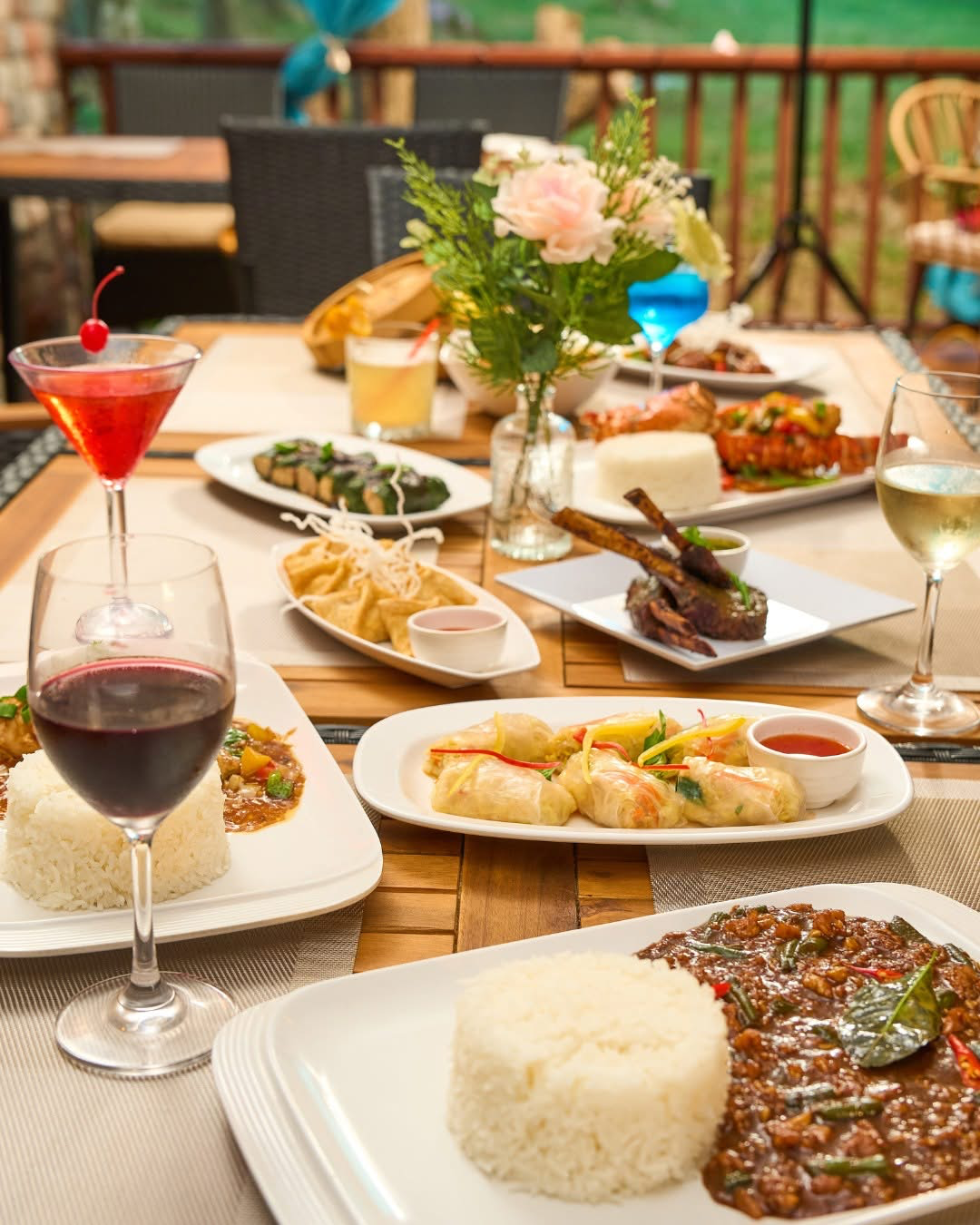 Thai dishes from Lotus Thai Bistro in Frigate Bay