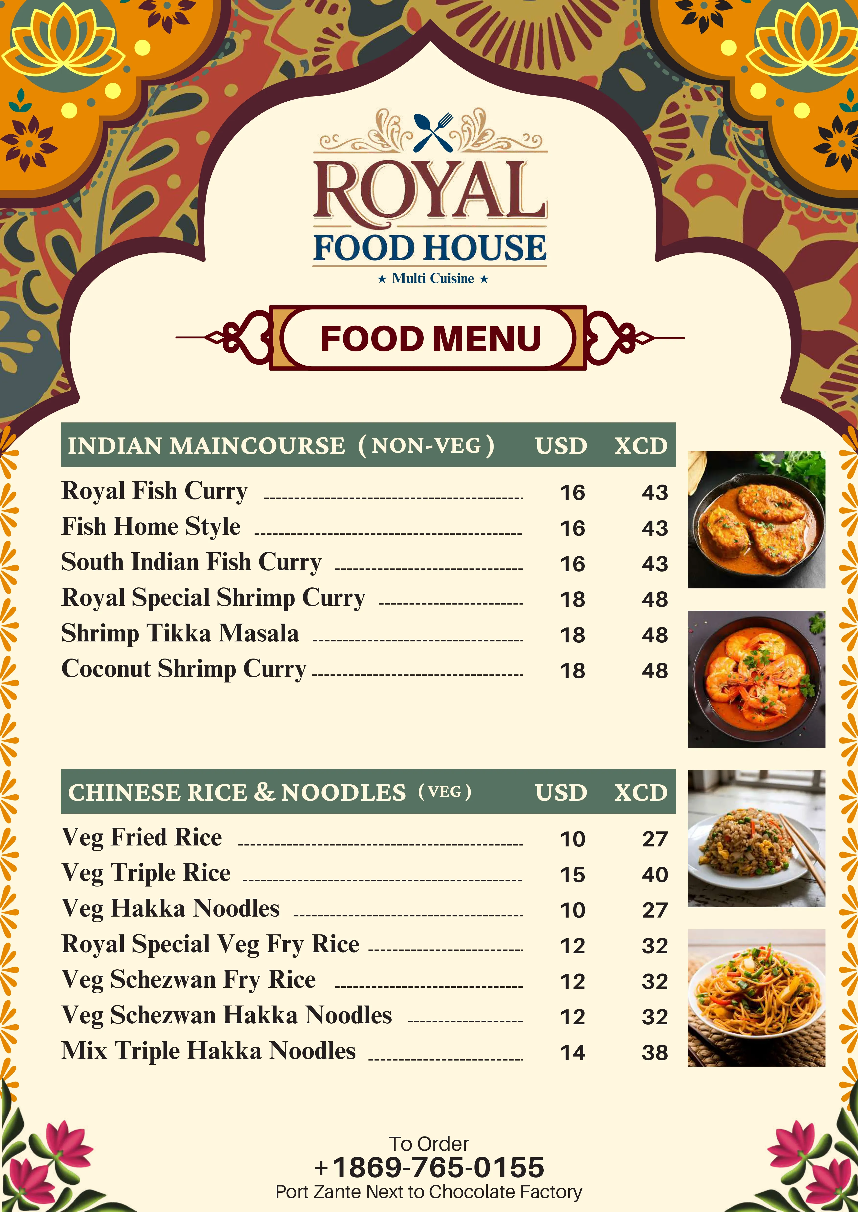 Royal Food House menu page 9
