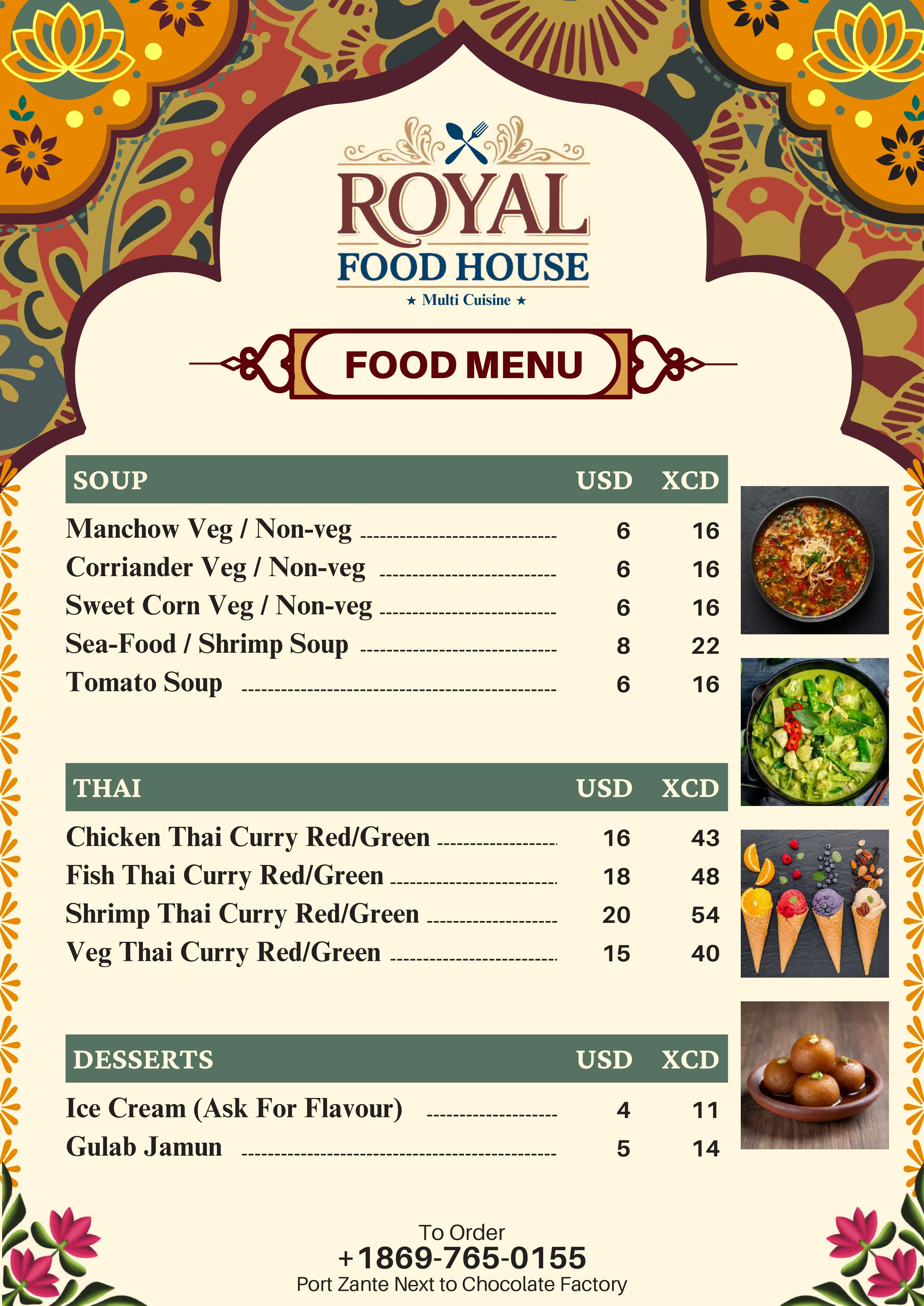 Royal Food House menu page 12