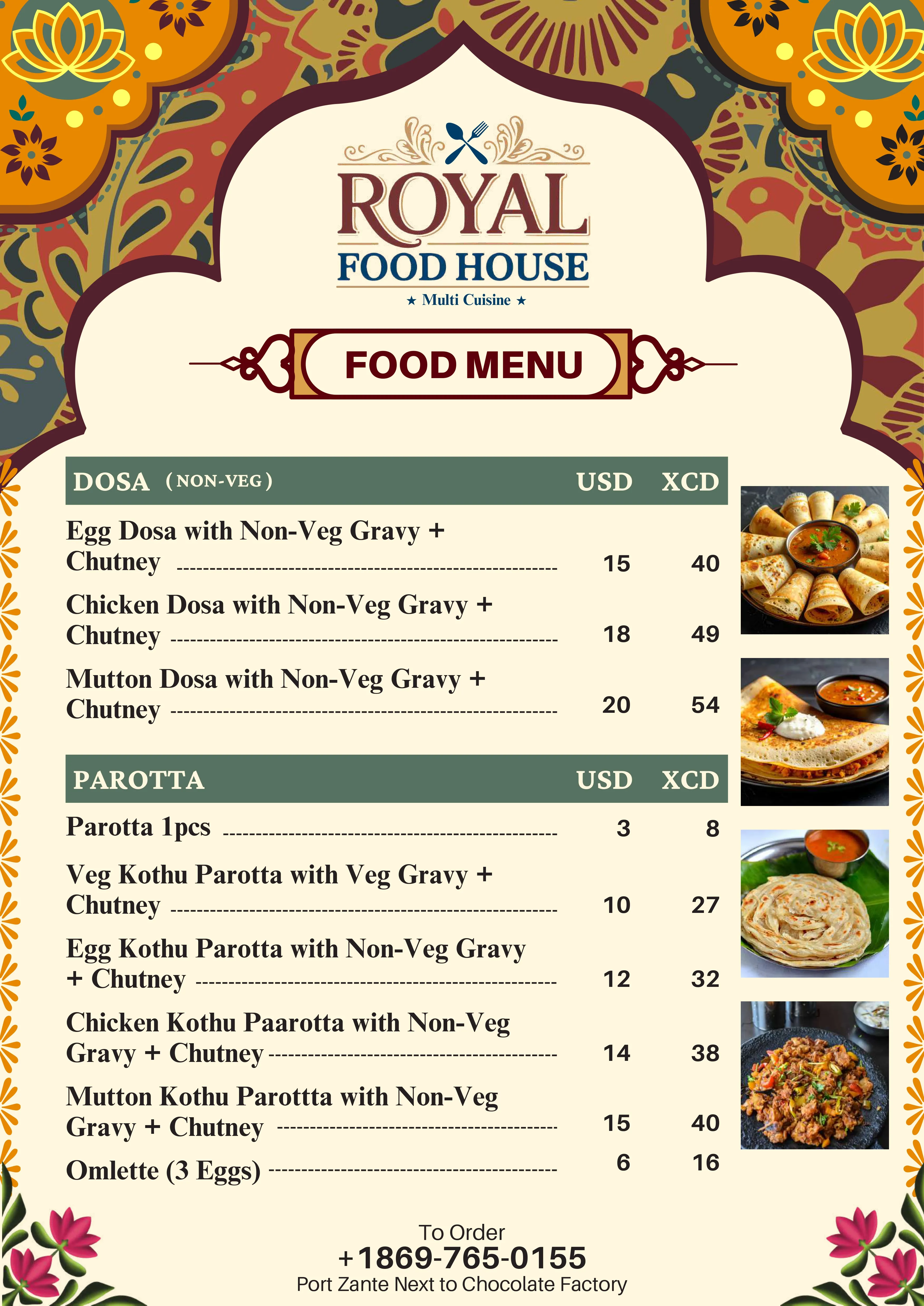 Royal Food House menu page 14