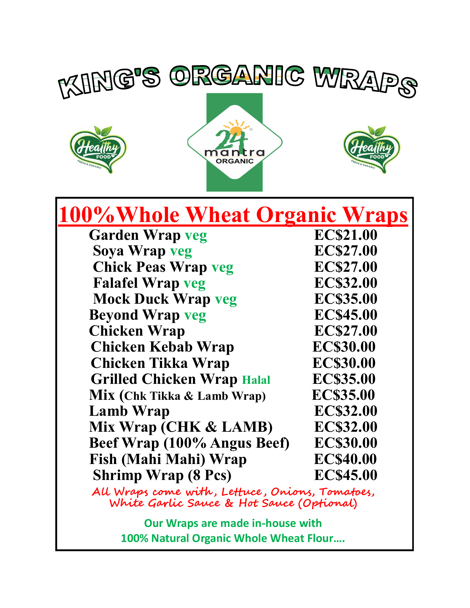 Shawarma King 3 menu page 4