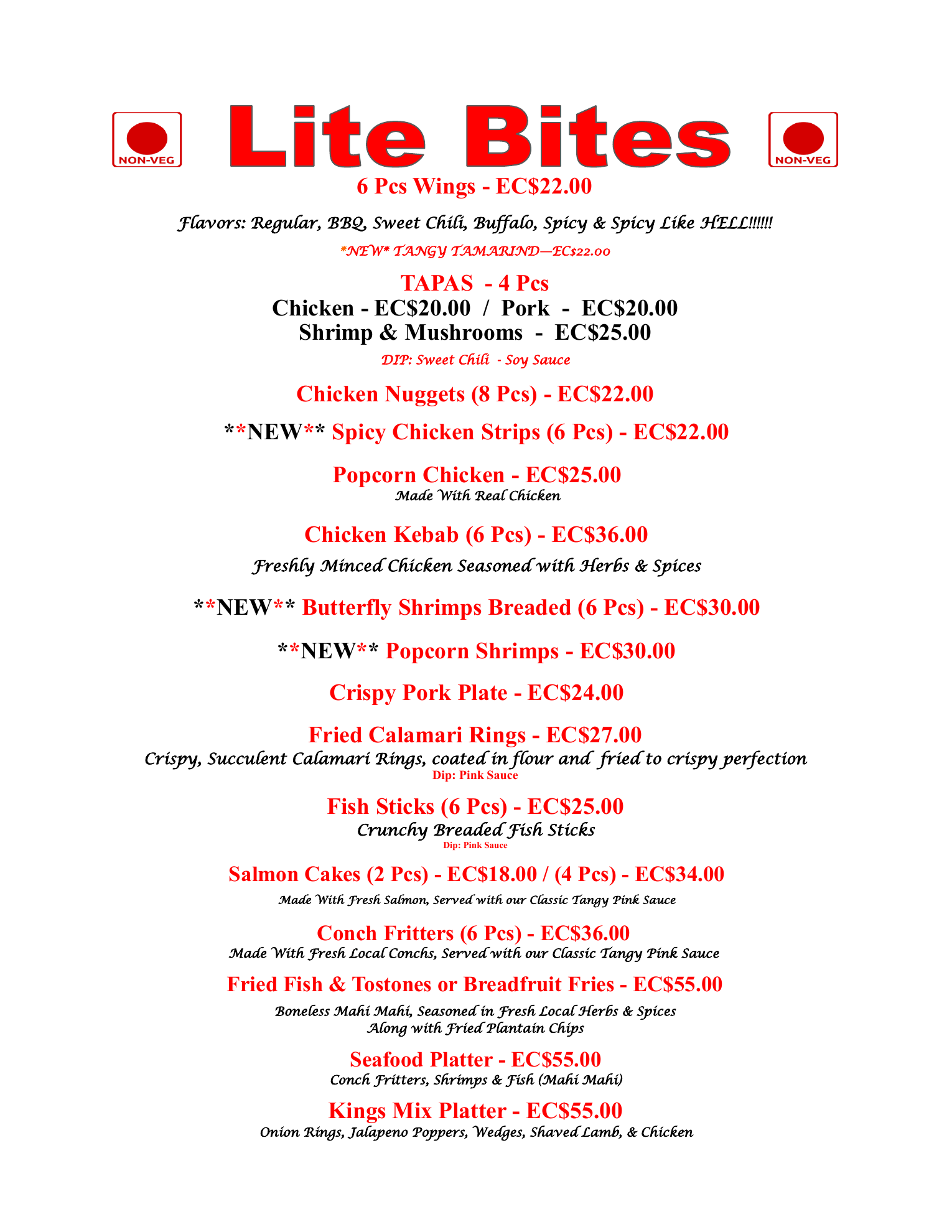 Shawarma King 3 menu page 7