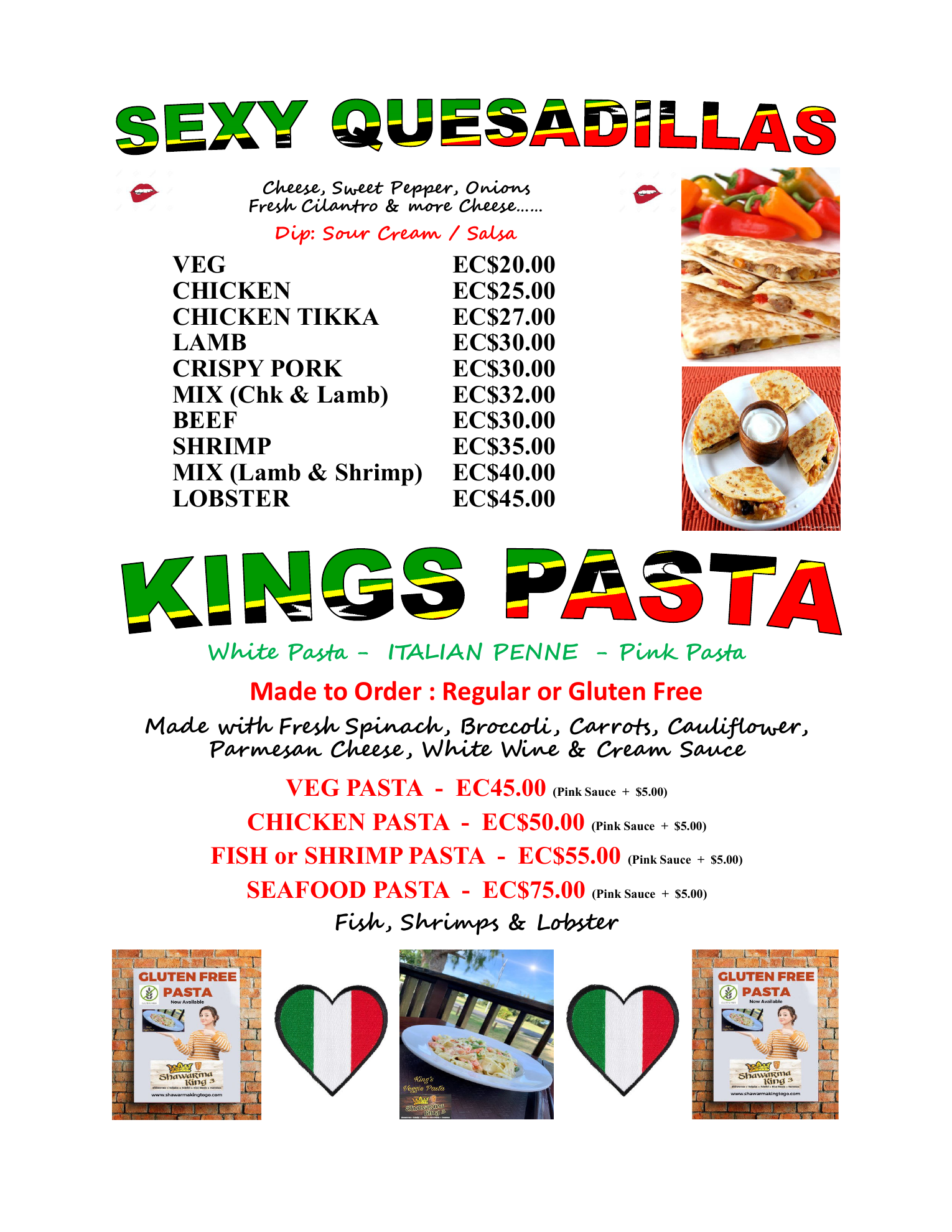 Shawarma King 3 menu page 10